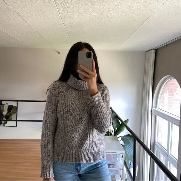 Madewell colorfleck ribbed turtleneck sweater - Picture 3 of 8